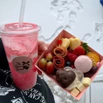 Dirty soda and charcuterie box styling